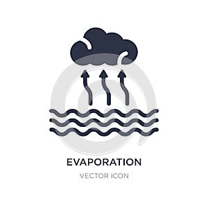 evaporation icon on white background. Simple element illustration from Technology concept