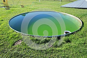 Evaporation pool in meteorological station