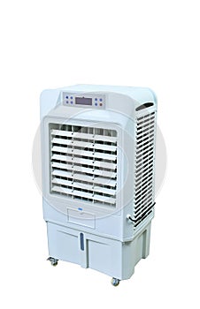 Evaporative air cooler fan