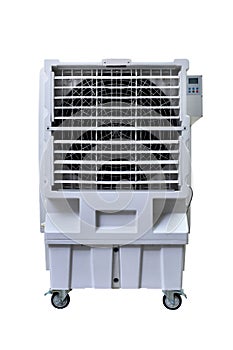 Evaporative air cooler fan