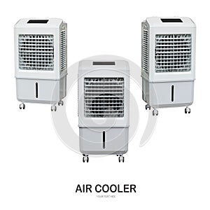 Evaporative air cooler fan with ionizer . photo