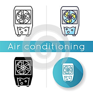 Evaporative cooling device icon