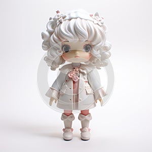 Evelyn: Kawaii Vinyl Toy With Rococo-inspired Details And Poodlepunk Aesthetic