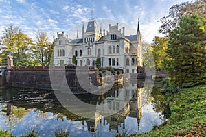 Evenburg Castle in Leer built in neo-Gothic style