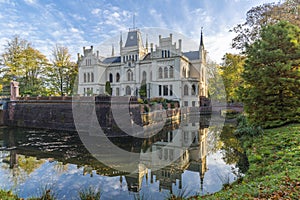 Evenburg Castle in Leer built in neo-Gothic style photo