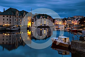 Evening in Alesund photo