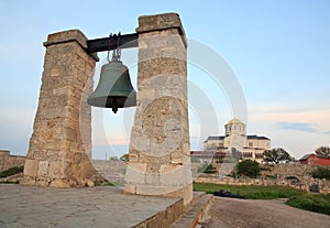 Evening the ancient bell of Chersonesos