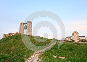 Evening the ancient bell of Chersonesos