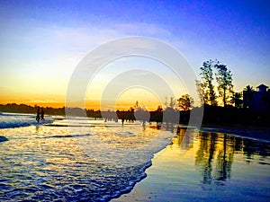 Evening Blue Skyâ€™s Seems Beautiful at Weligama Beach Site