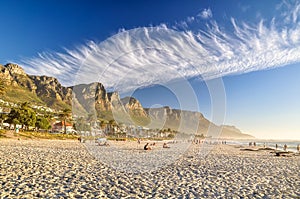 Evening at Camps Bay Beach - Cape Town, South Africa
