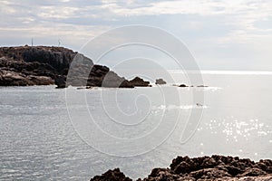 Evening on a cliff of Tremiti island photo