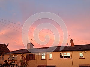 Evening clouds over Derby