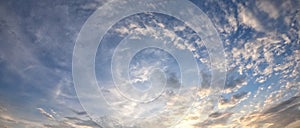 The evening cloudy sky. Dramatic sky. Evening landscape, twilight