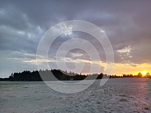 Evening cloudy sky sunset gorgeous look