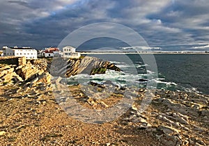 Evening on the coast of Baleal, Portugal