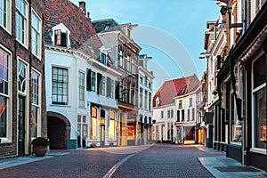 Evening in the Dutch historic city Zutphen