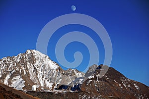 Evening in Elbrus Mountain