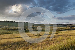 Evening in the foothills of the Urals