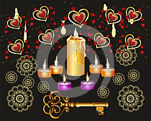 Evening fortune-telling with key