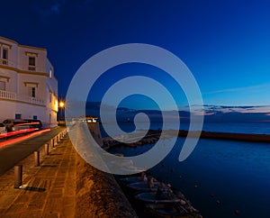 Evening Gallipoli Castle, Puglia, Italy