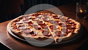 Evening Glow Pepperoni Pizza Shot