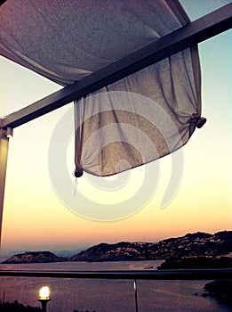 Evening in Greek Island