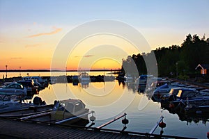 Evening in the harbour