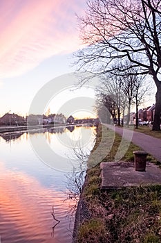 Evening Harmony: Canal-side Repose