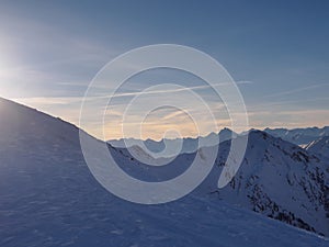 Evening on Hintertux glacier