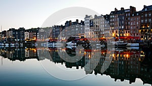 Evening in Honfleur harbor, France (2)