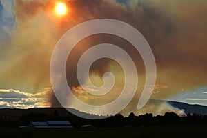 Evening of July 1st 2018, Conrad fire, Eastern Washington State