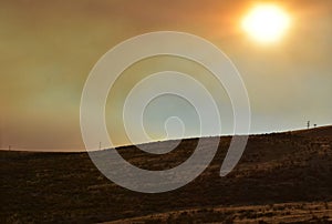 Evening of July 1st 2018, Conrad fire, Eastern Washington State