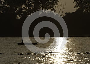 An evening on Karnali river, Bardia national park, Nepal