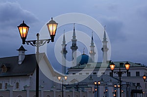 Evening in the Kazan Kremlin.