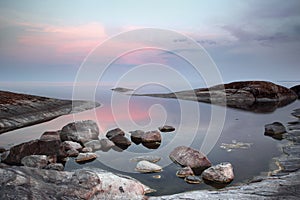 Evening on Ladoga lake photo