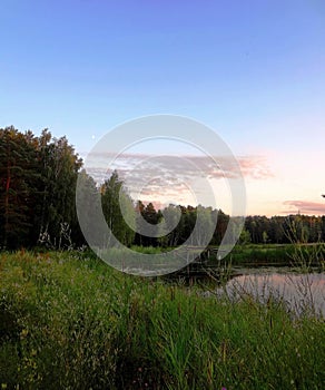 Evening lake