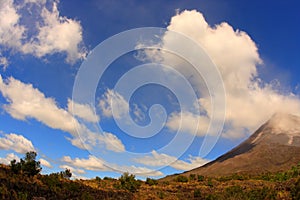 Evening landscape with the Arenal volcano (Costa R