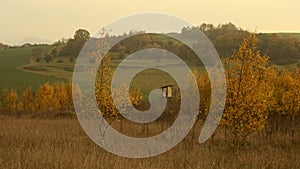 Evening landscape after sunset