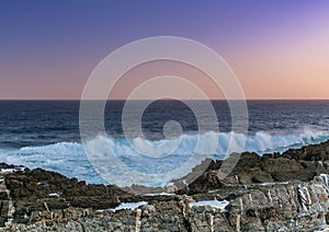 Evening landscape at the Tsitsikamma National Park and the Otter Trail in South Africa