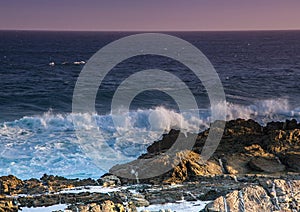 Evening landscape at the Tsitsikamma National Park and the Otter Trail in South Africa