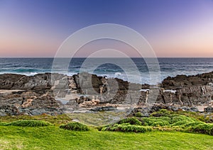 Evening landscape at the Tsitsikamma National Park and the Otter Trail in South Africa