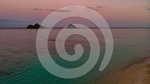 Evening at Lanikai, Aerial View