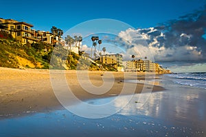 Evening light on the Main Beach