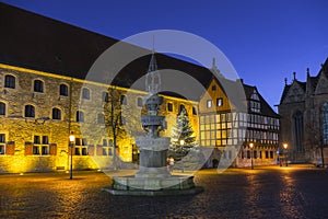 Evening light on the streets in old Braunschweig