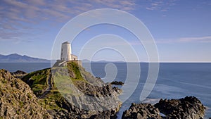 Evening light on Twr Mawr Light House on Llanddwyn Island, Anglesey, UK