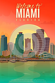 Evening Miami Poster