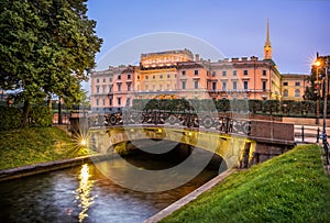 Evening at the Mikhailovsky Castle