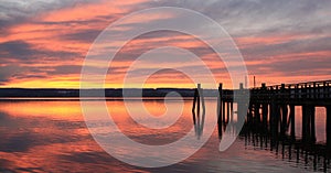 Evening mood at the Ammersee