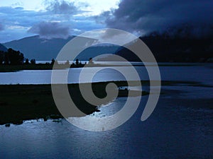 Evening mood at Arrow Lake