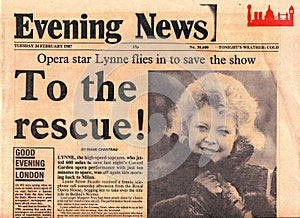 Evening News relaunch issue